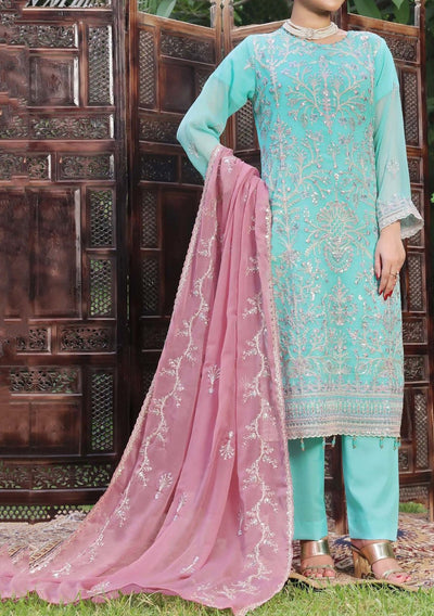 Bin Hameed Himsa Luxury Embroidered Chiffon Dress - db27975