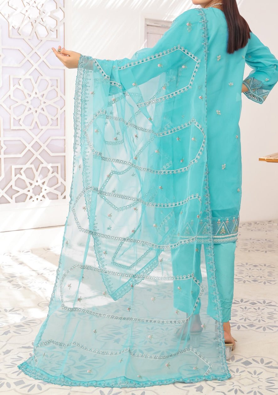 Bin Hameed Janan Heavy Embroidered Organza Dress - db28045
