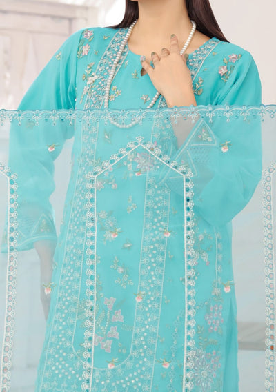 Bin Hameed Janan Heavy Embroidered Organza Dress - db28045