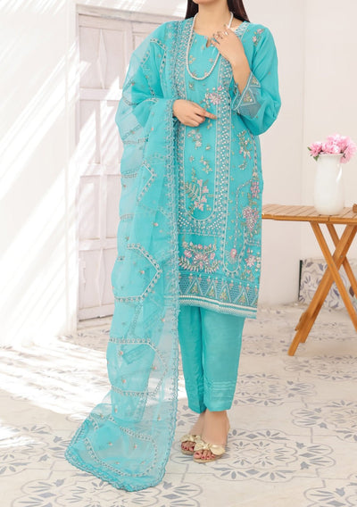 Bin Hameed Janan Heavy Embroidered Organza Dress - db28045