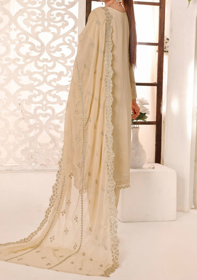 Bin Hameed Maah Rang Heavy Embroidered Chiffon Dress - db26023