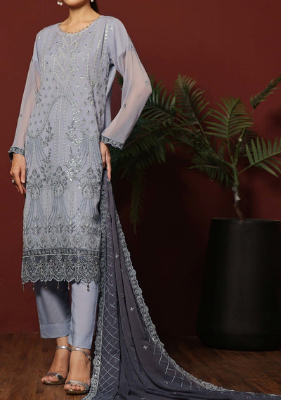 Bin Hameed Nashwa Luxury Embroidered Chiffon Dress - db27829