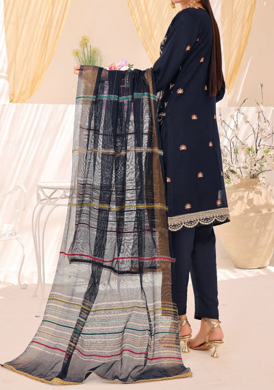 Bin Hameed Rang E Haya Heavy Embroidered Khaddi Net Dress - db25743