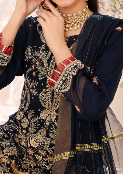 Bin Hameed Rang E Haya Heavy Embroidered Khaddi Net Dress - db25743