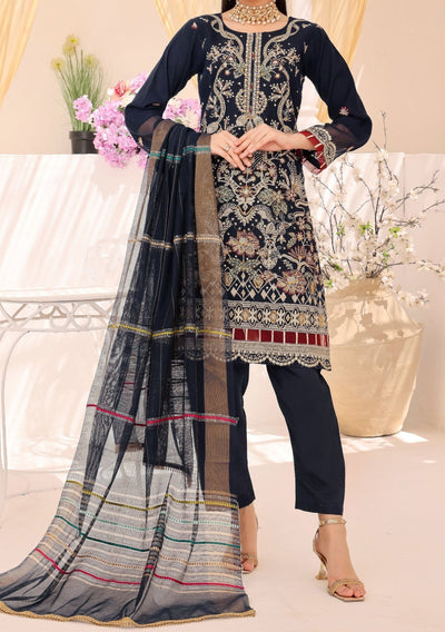 Bin Hameed Rang E Haya Heavy Embroidered Khaddi Net Dress - db25743