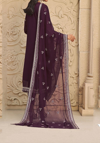 Bin Hameed Rina Luxury Embroidered Chiffon Dress - db27366