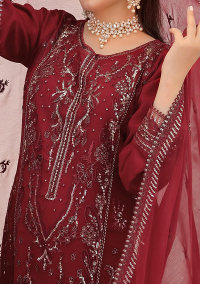 Bin Hameed Rubab Luxury Embroidered Chiffon Dress - db27846