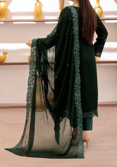 Bin Hameed Rubab Luxury Embroidered Chiffon Dress - db27843