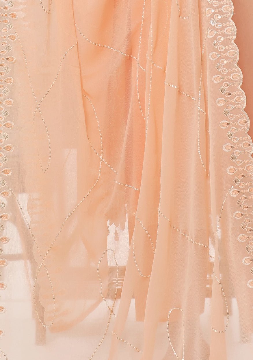 Bin Hameed Sidra Heavy Embroidered Chiffon Dress - db26167