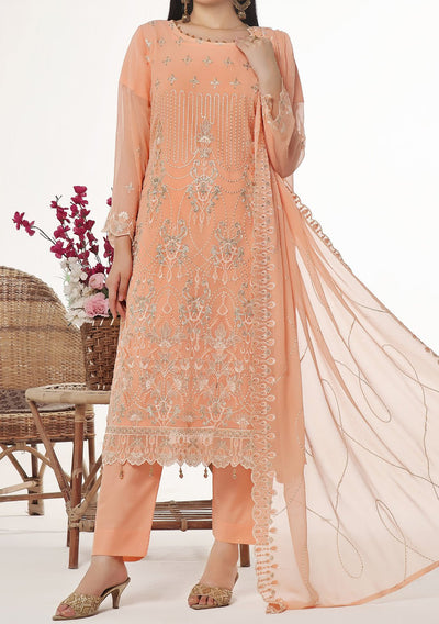 Bin Hameed Sidra Heavy Embroidered Chiffon Dress - db26167