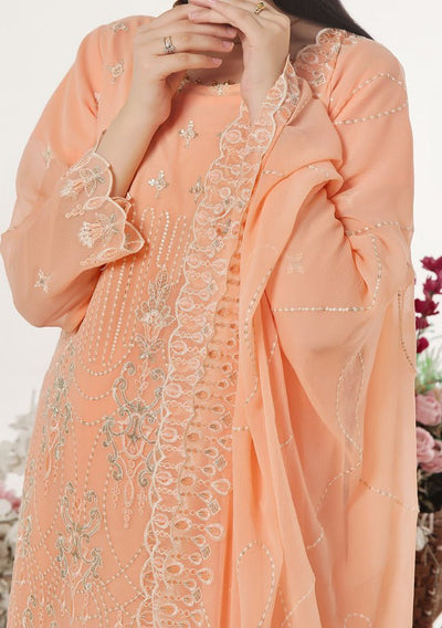 Bin Hameed Sidra Heavy Embroidered Chiffon Dress - db26167