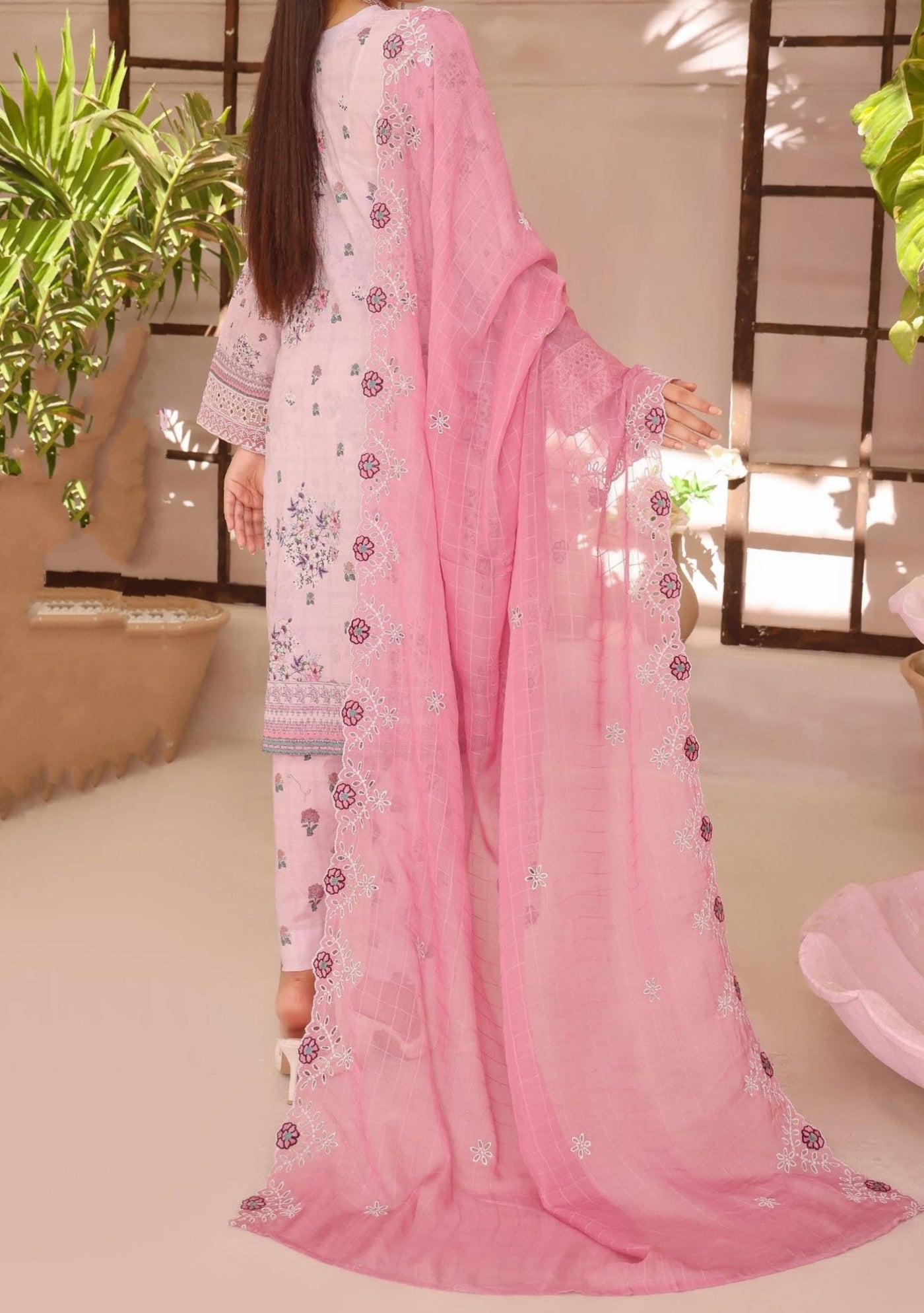 Bin Hameed Simra Embroidered Chikankari Lawn Dress - db25819