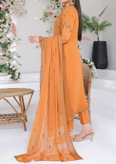 Bin Hameed Suffha Luxury Embroidered Chiffon Dress - db26669