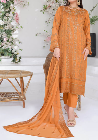 Bin Hameed Suffha Luxury Embroidered Chiffon Dress - db26669