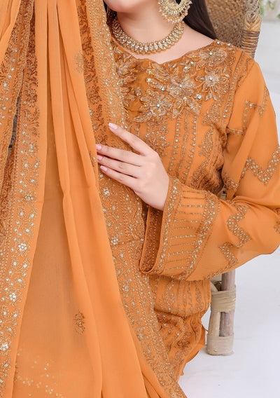 Bin Hameed Suffha Luxury Embroidered Chiffon Dress - db26669