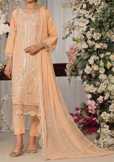 Bin Hameed Tania Luxury Embroidered Chiffon Dress - db28700