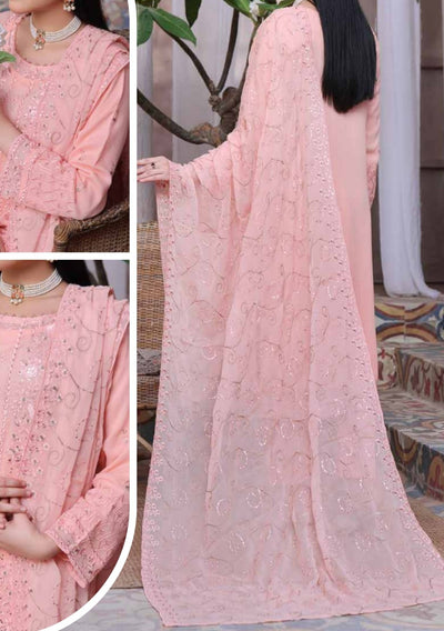 Bin Hameed Zalfaa Luxury Embroidered Chiffon Dress - db27858