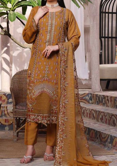 Bin Hameed Zalfaa Luxury Embroidered Chiffon Dress - db27857