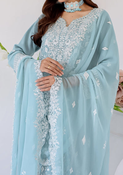Bin Hameed Zhikar Luxury Embroidered Chiffon Dress - db27930
