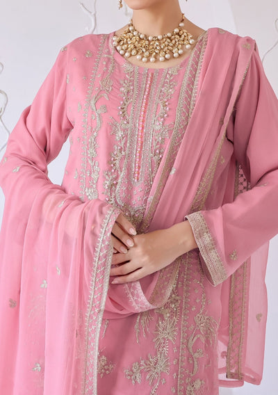 Bin Hameed Zhikar Luxury Embroidered Chiffon Dress - db27932