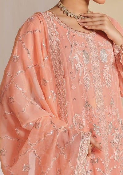 Bin Hameed Ziva Luxury Embroidered Chiffon Dress - db27651