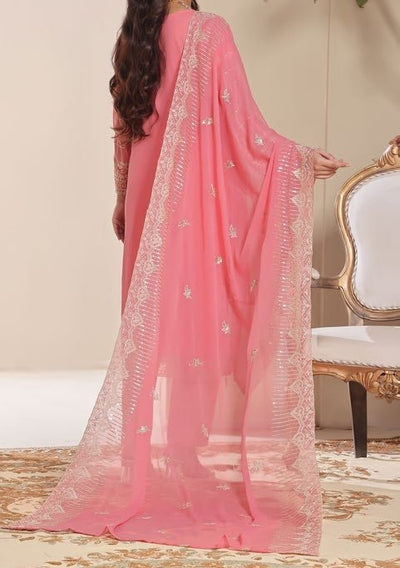 Bin Hameed Ziva Luxury Embroidered Chiffon Dress - db27644