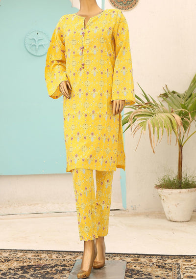 Bin Saeed Co ords Ready Made Printed Lawn Dress - db26488