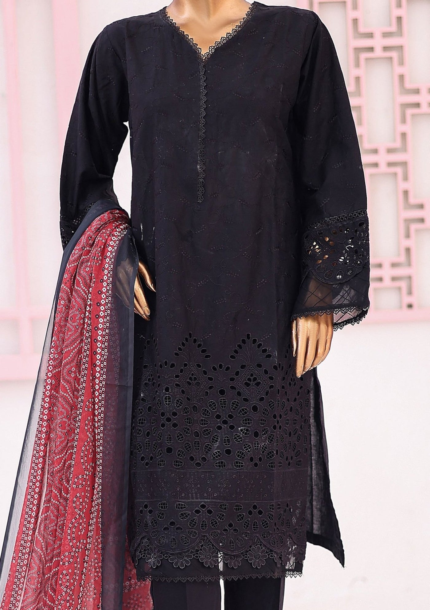 Bin Saeed Ready Made Embroidered Chikankari Dress - db26279