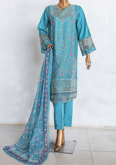 Bin Saeed Ready Made Embroidered Cotton Dress - db27374