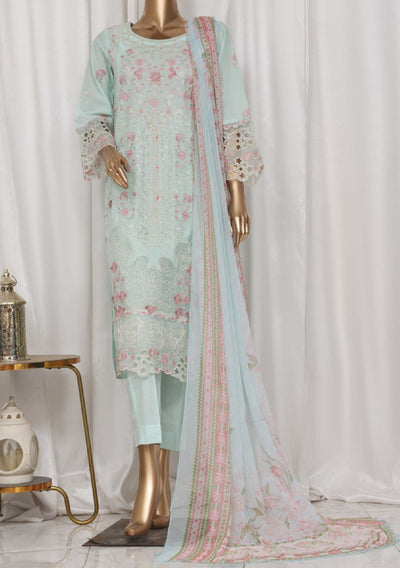 Bin Saeed Ready Made Embroidered Cotton Dress - db28751