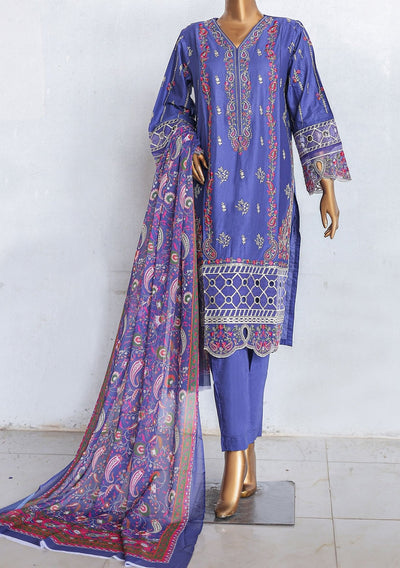 Bin Saeed Ready Made Embroidered Cotton Dress - db27383