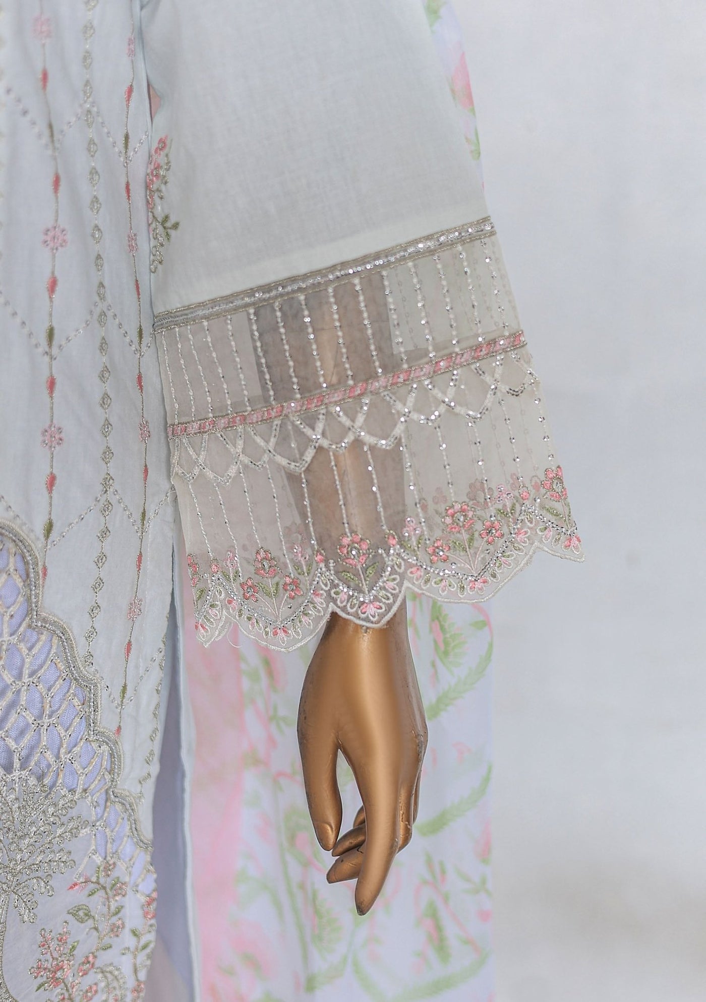 Bin Saeed Ready Made Embroidered Cotton Dress - db27375