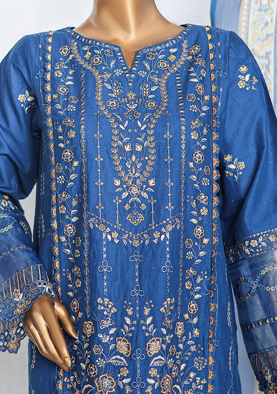 Bin Saeed Ready Made Embroidered Cotton Dress - db27378