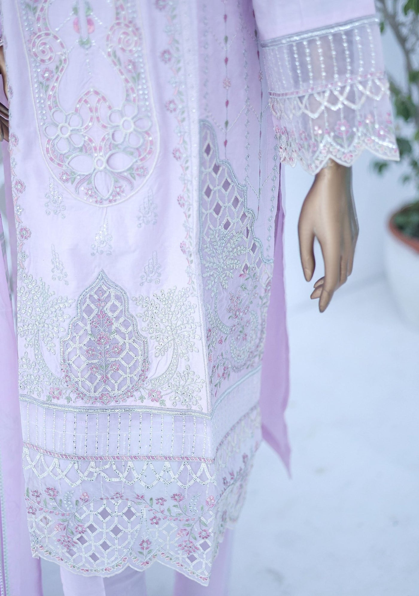 Bin Saeed Ready Made Embroidered Cotton Dress - db27119