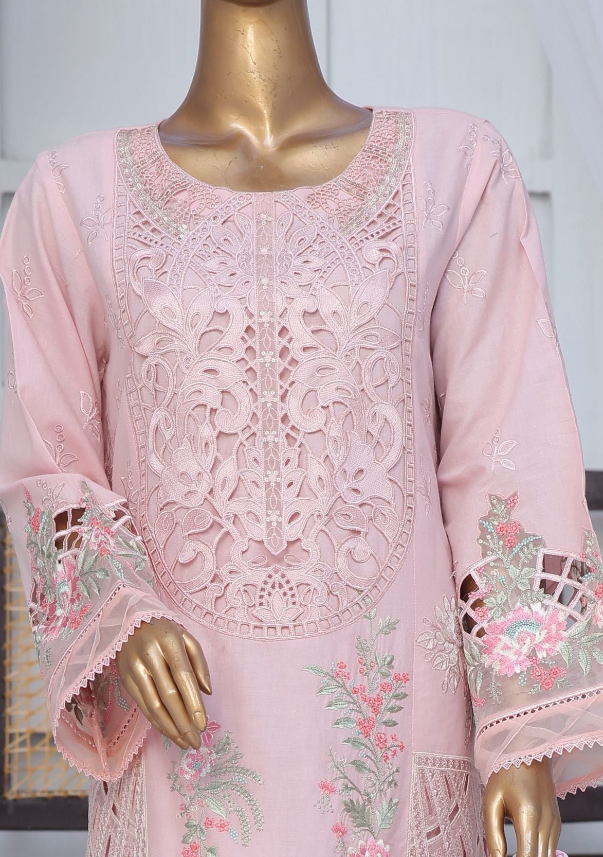 Bin Saeed Ready Made Embroidered Cotton Dress - db27833