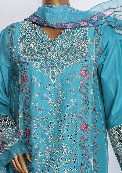 Bin Saeed Ready Made Embroidered Cotton Dress - db27374