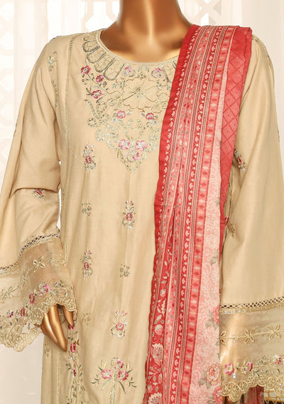 Bin Saeed Ready Made Embroidered Cotton Dress - db29347