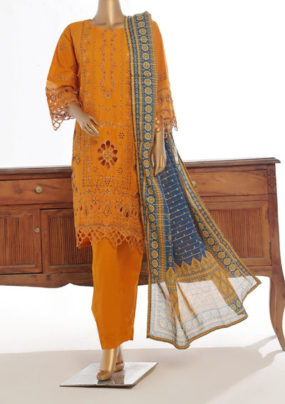 Bin Saeed Ready Made Embroidered Cotton Dress - db28740