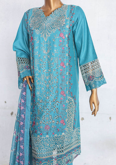 Bin Saeed Ready Made Embroidered Cotton Dress - db27374