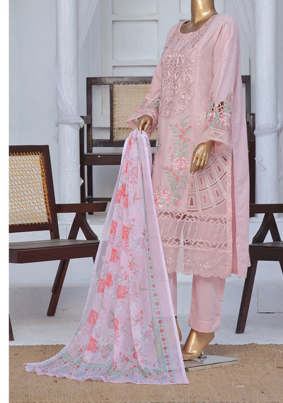 Bin Saeed Ready Made Embroidered Cotton Dress - db27833