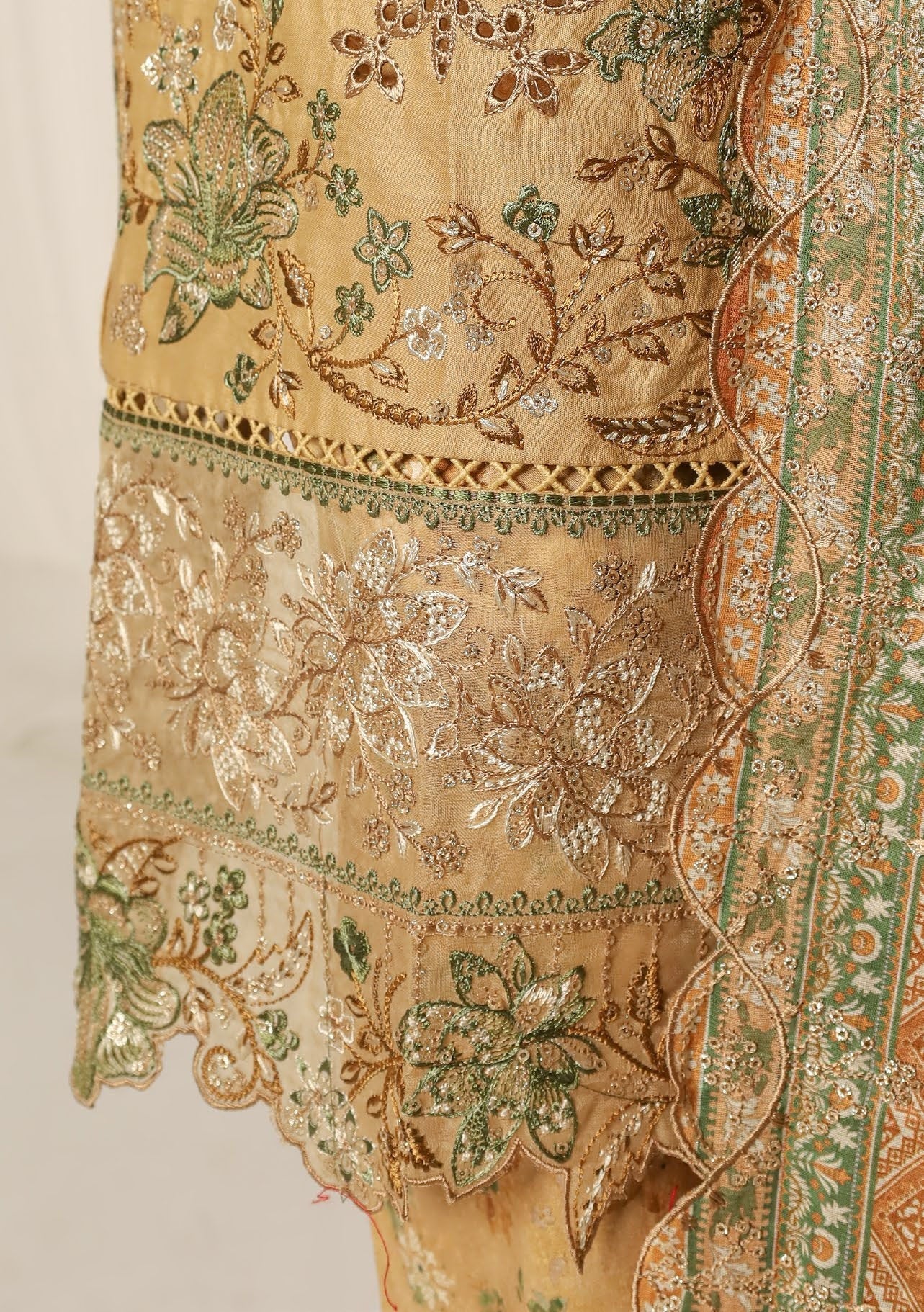 Bin Saeed Ready Made Embroidered Cotton Dress - db29341