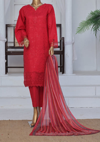 Bin Saeed Ready Made Embroidered Cotton Dress - db27834