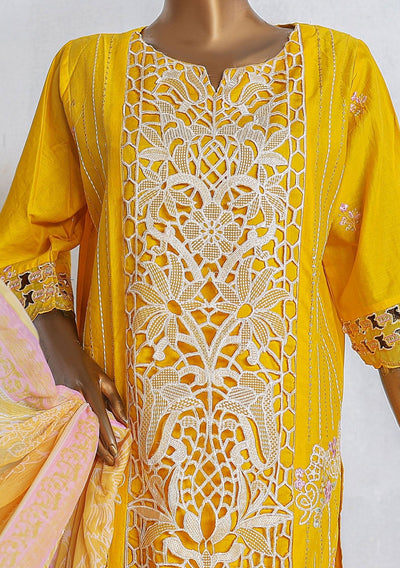 Bin Saeed Ready Made Embroidered Cotton Dress - db27377