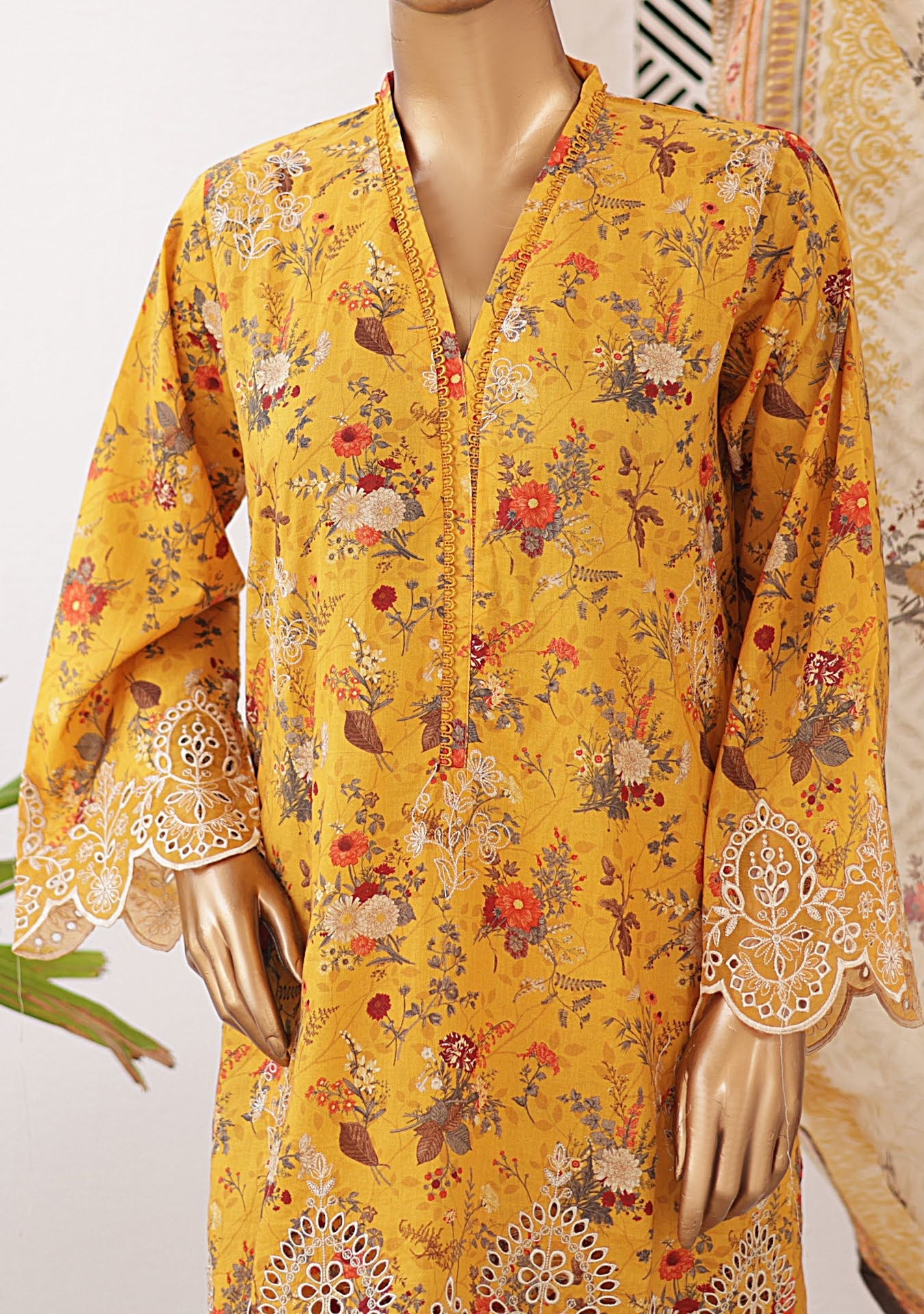 Bin Saeed Ready Made Embroidered Lawn Dress - db25895