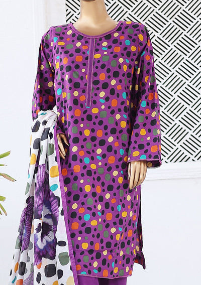 Bin Saeed Ready Made Printed Lawn Dress - db26237