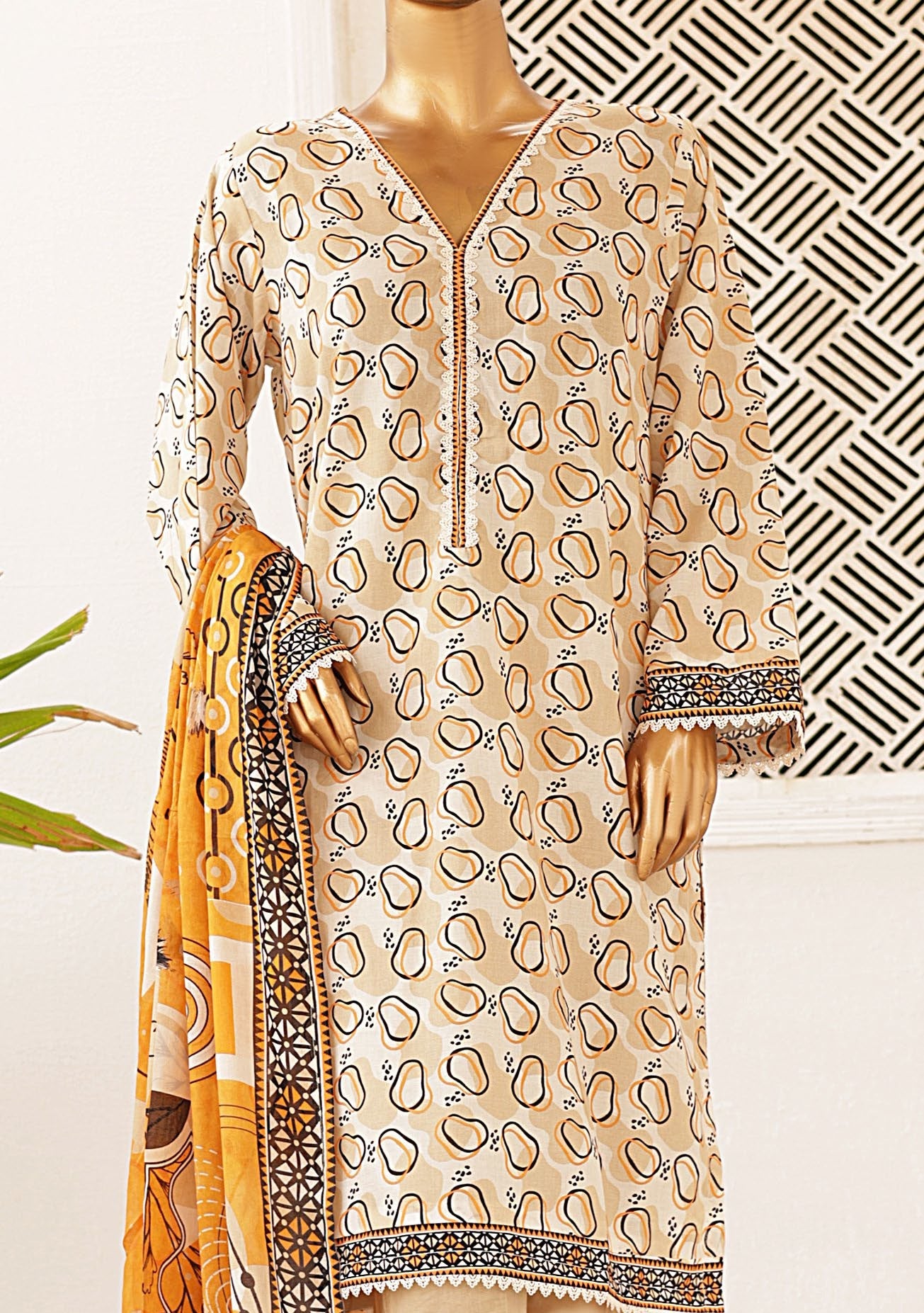 Bin Saeed Ready Made Printed Lawn Dress - db25995