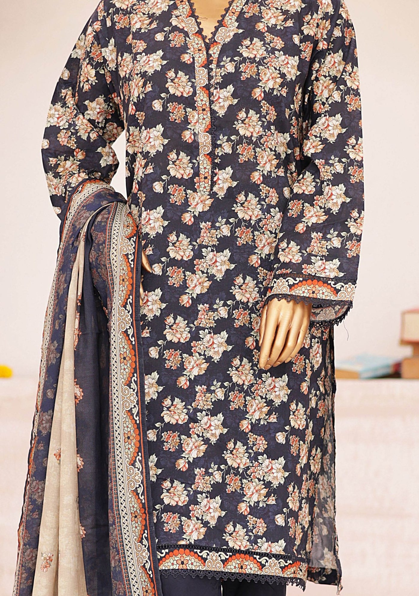 Bin Saeed Ready Made Printed Lawn Dress - db26000