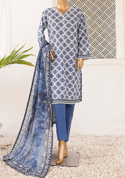 Bin Saeed Ready Made Printed Lawn Dress - db25994