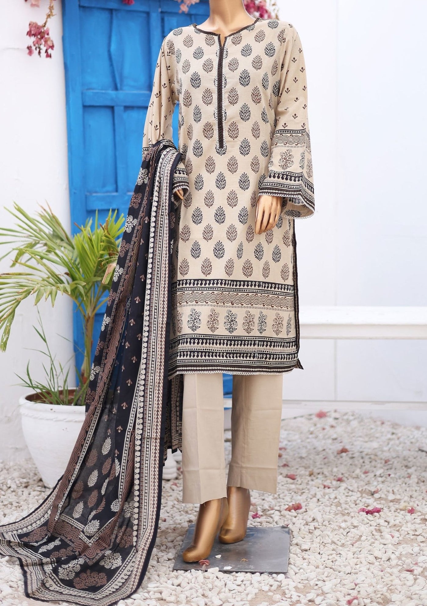 Bin Saeed Ready Made Printed Lawn Dress - db26250