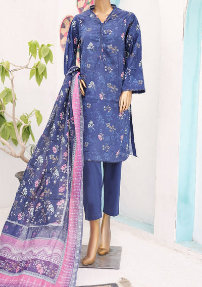 Bin Saeed Ready Made Printed Lawn Dress - db26245